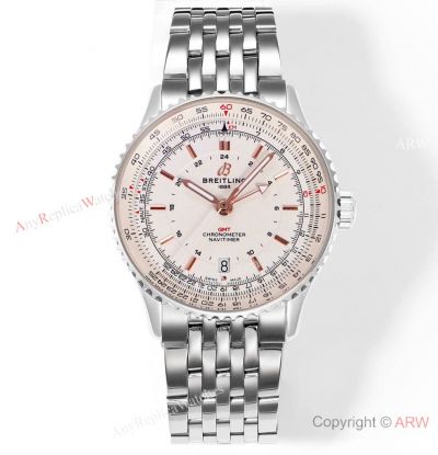 TW Factory Breitling Navitimer GMT 41 White Dial 2836 Super Clone Watch